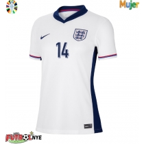 Camiseta Inglaterra Ezri Konsa #14 Primera Equipación para mujer Eurocopa 2024 manga corta